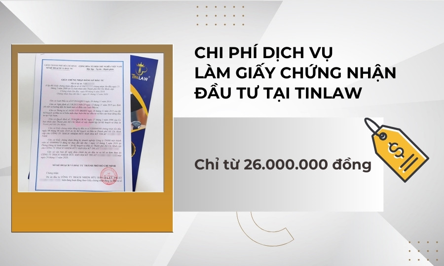 Báo giá dịch vụ làm Giấy chứng nhận đầu tư