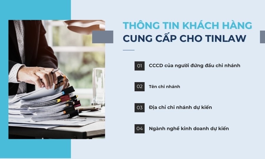 Thông tin khách hàng cần cung cấp cho TinLaw