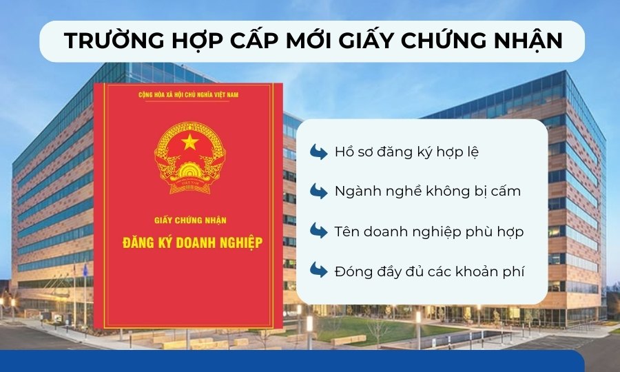 cấp mới Giấy chứng nhận đăng ký doanh nghiệp