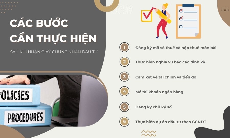 Việc cần làm sau khi nhận Giấy chứng nhận