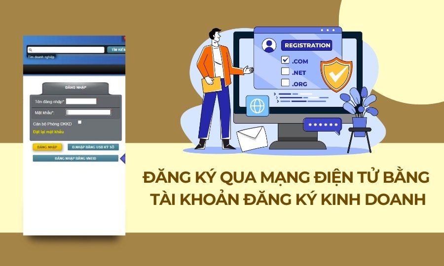 Đăng ký thành lập bằng Tài khoản đăng ký kinh doanh