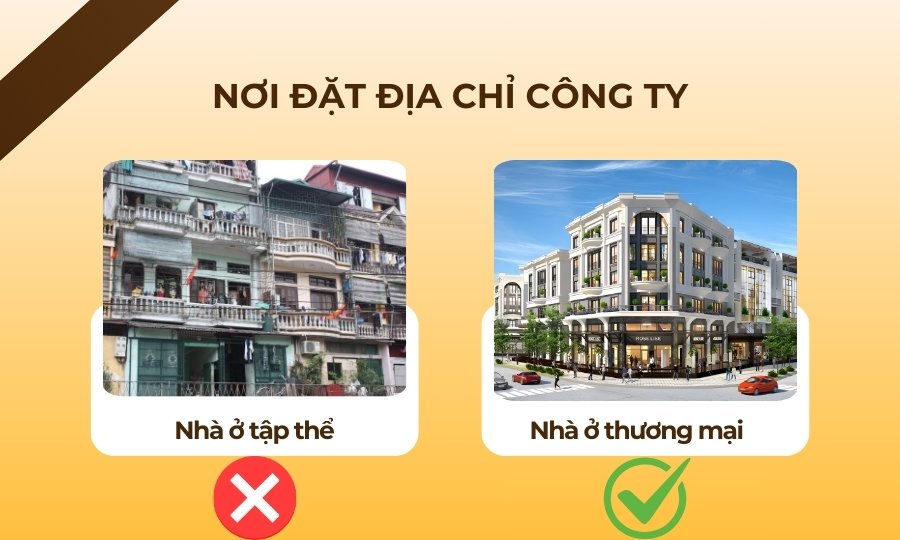 nơi đặt địa chỉ kinh doanh