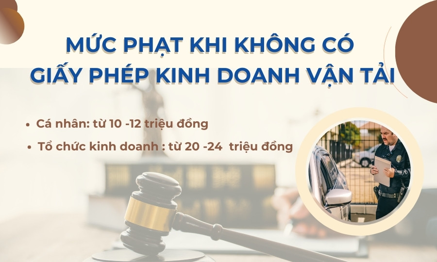 Mức phạt khi không có Giấy phép kinh doanh vận tải