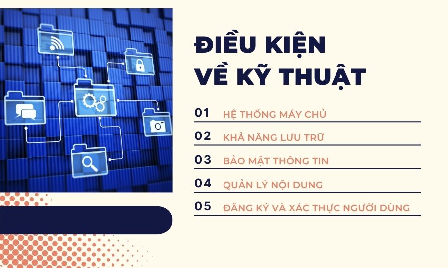 Điều kiện về kỹ thuật khi xin giấy phép mạng xã hội