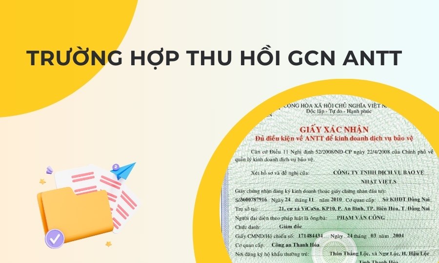 Trường hợp thu hồi giấy phép