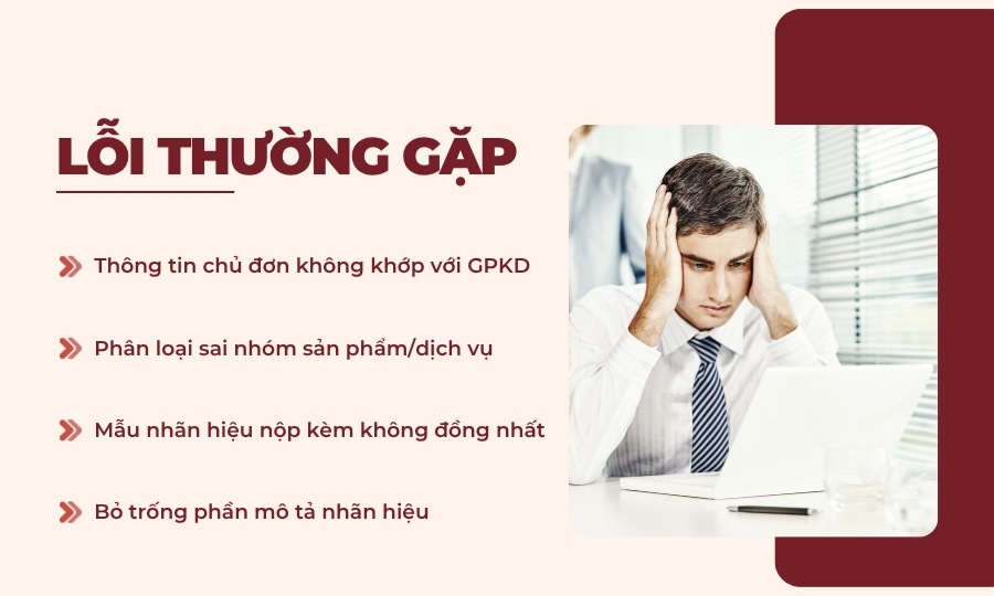 lỗi sai khi điền tờ khai đăng ký nhãn hiệu