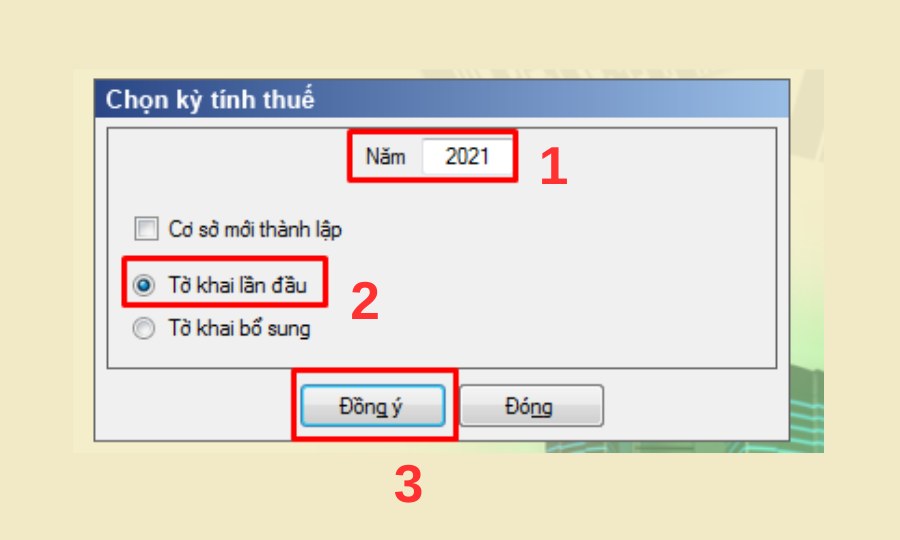 lập tờ khai thuế môn bài trên HTKK