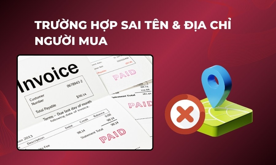 Cách xử lý hóa đơn sai sót khi sai tên và địa chỉ