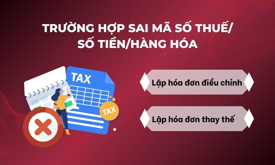 Cách xử lý hóa đơn sai sót khi sai mã số thuế