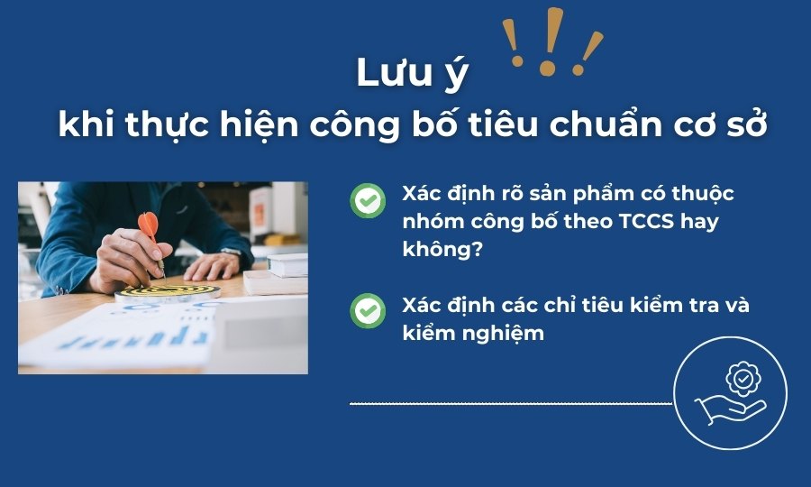 lưu ý khi công bố tiêu chuẩn cơ sở