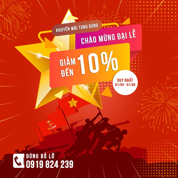 Chương trình khuyến mãi chào mừng đại lễ 30/04 và 01/05