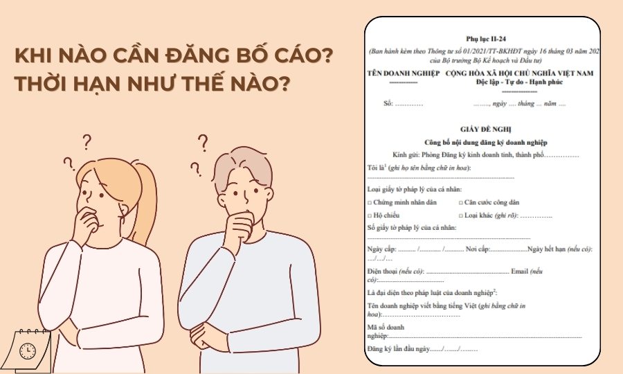 Khi nào cần thực hiện đăng bố cáo?