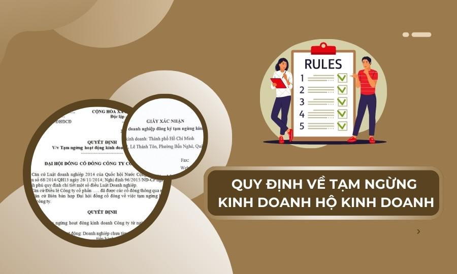 Quy định về tạm ngừng kinh doanh hộ kinh doanh