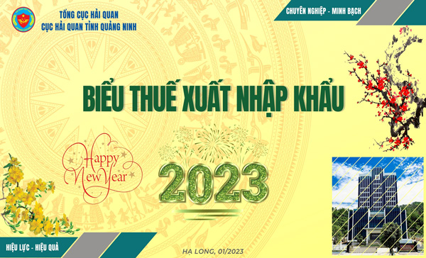 Biểu thuế xuất nhập khẩu 2023