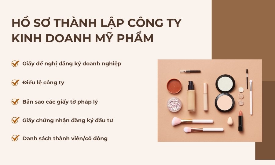 Hồ sơ thành lập công ty mỹ phẩm