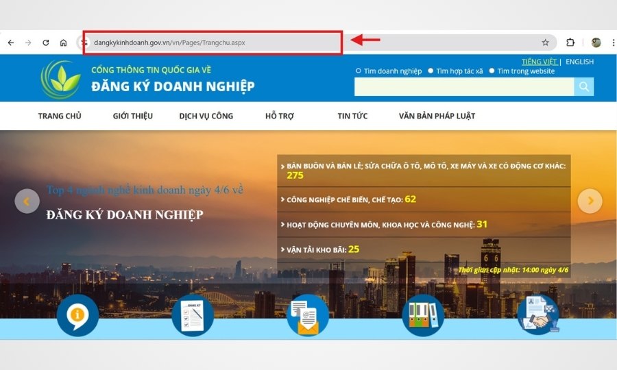 tra cứu tên công ty