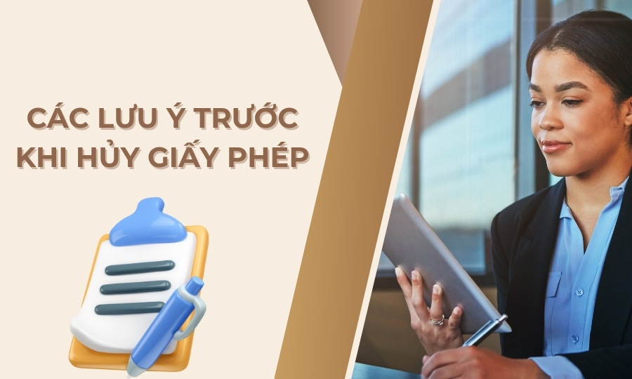 lưu ý trước khi huỷ giấy phép kinh doanh