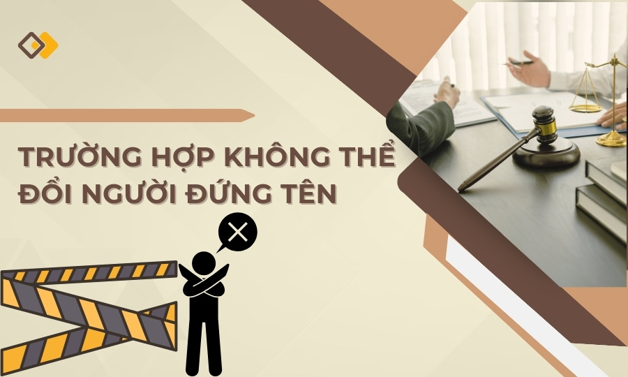 Trường hợp không thể đổi tên người đại diện trên GPKD