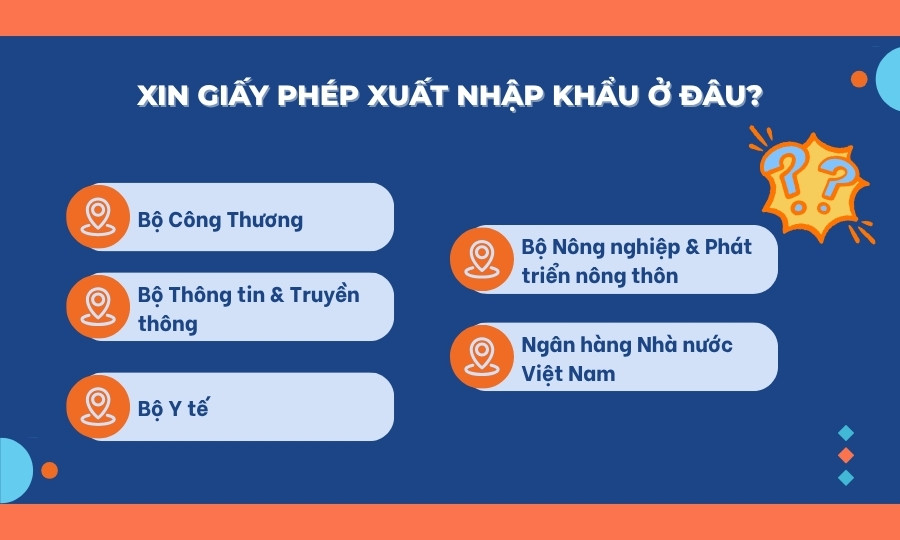 Xin giấy phép xuất nhập khẩu ở đâu