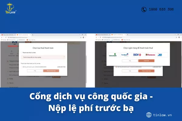 Thanh toán lệ phí trước bạ trên cổng DVCQG