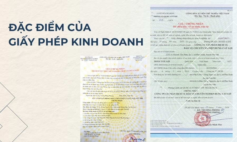 Đặc điểm của giấy phép kinh doanh là gì