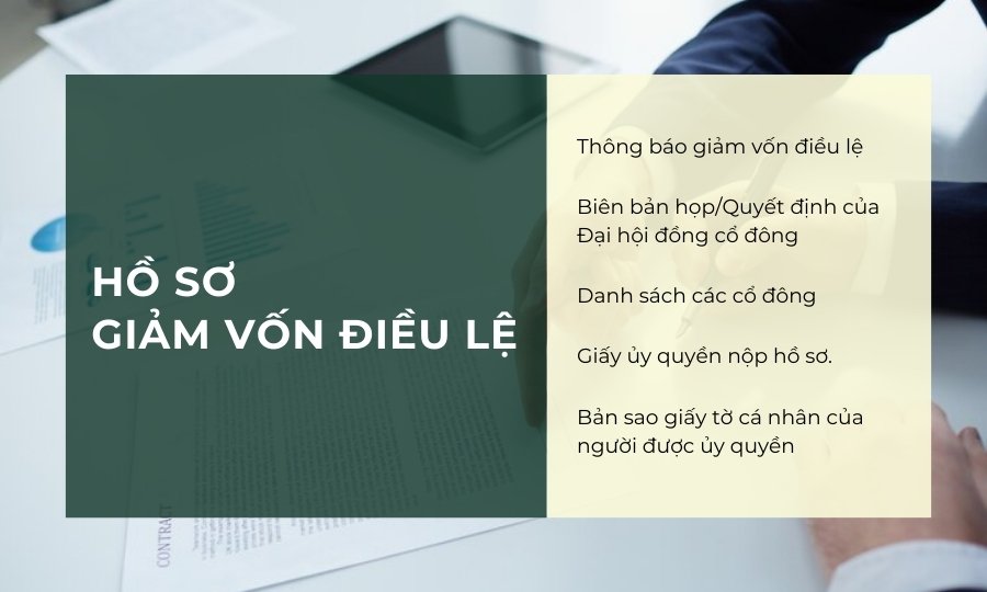 hồ sơ giảm vốn điều lệ công ty cổ phần