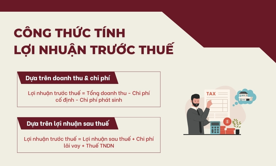 Công thức tính lợi nhuận trước thuế