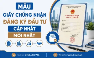 Mẫu giấy chứng nhận đăng ký đầu tư