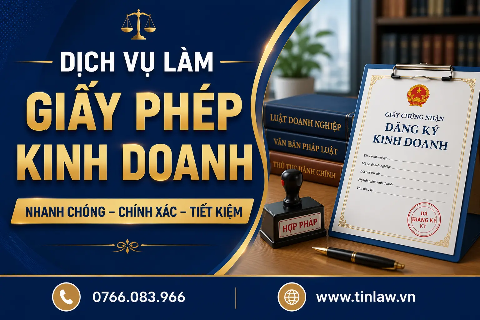 Dịch vụ làm giấy phép kinh doanh 2026 – Chỉ từ 1.500.000 VNĐ