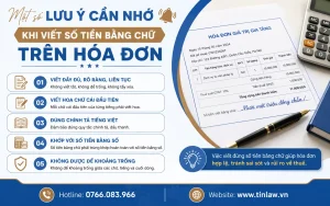 Một số lưu ý cần nhớ khi viết số tiền bằng chữ trên hóa đơn