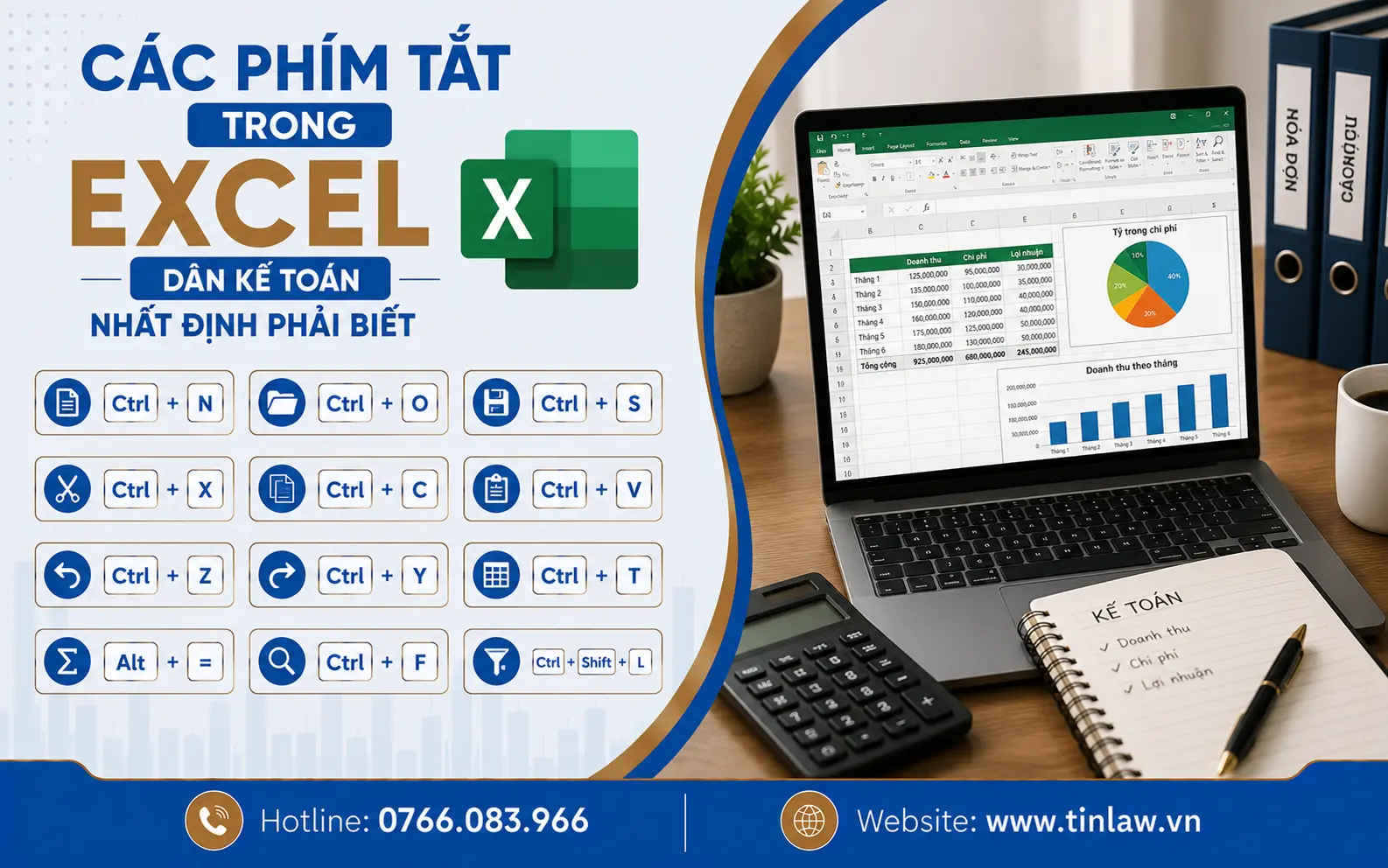 Các phím tắt trong excel dân kế toán nhất định phải biết