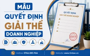 Mẫu quyết định giải thể doanh nghiệp