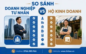 So sánh doanh nghiệp tư nhân và hộ kinh doanh