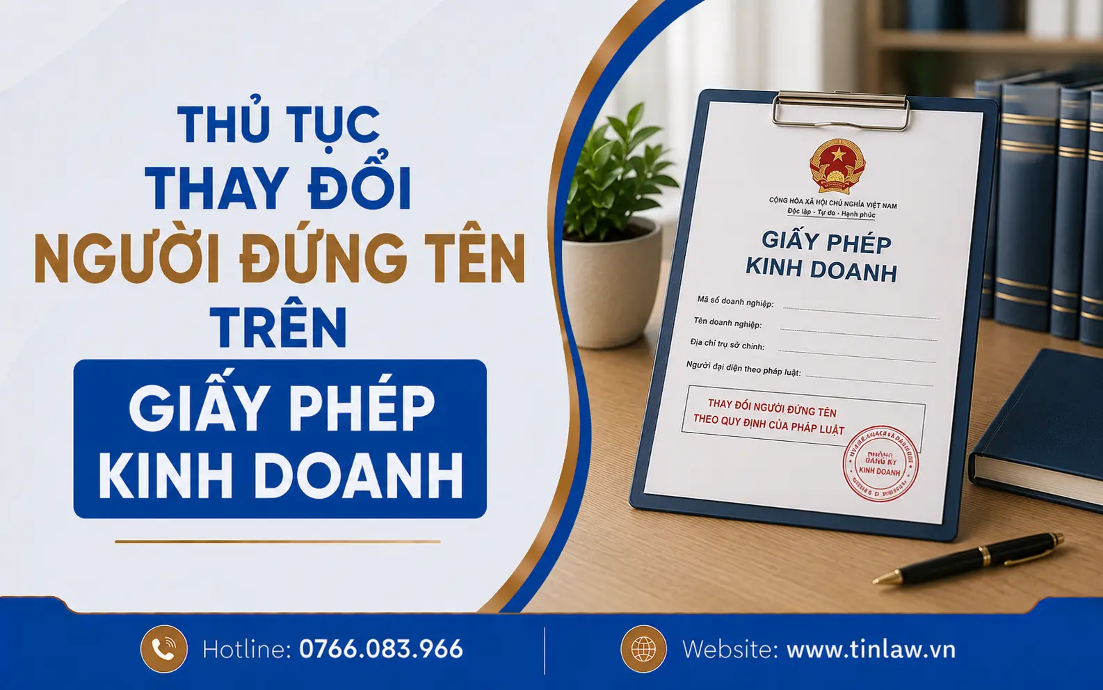 Thủ tục thay đổi người đứng tên trên giấy phép kinh doanh 2026