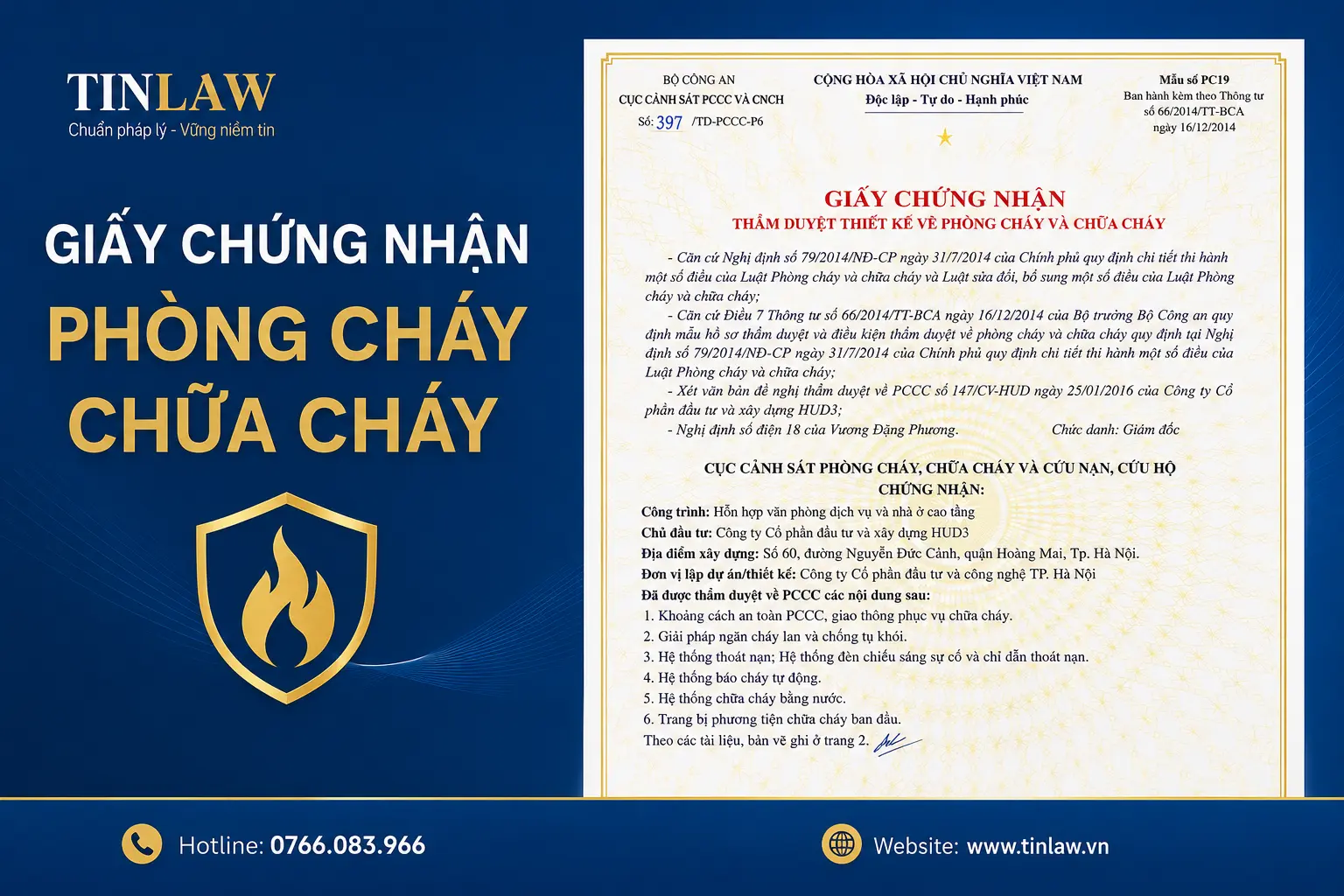 Hồ sơ, Thủ tục & Chi Phí xin giấy chứng nhận phòng cháy chữa cháy 2026