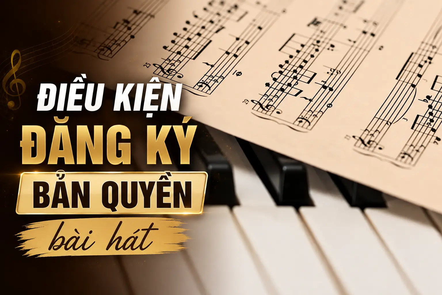 Điều kiện đăng ký bản quyền bài hát tại Việt Nam