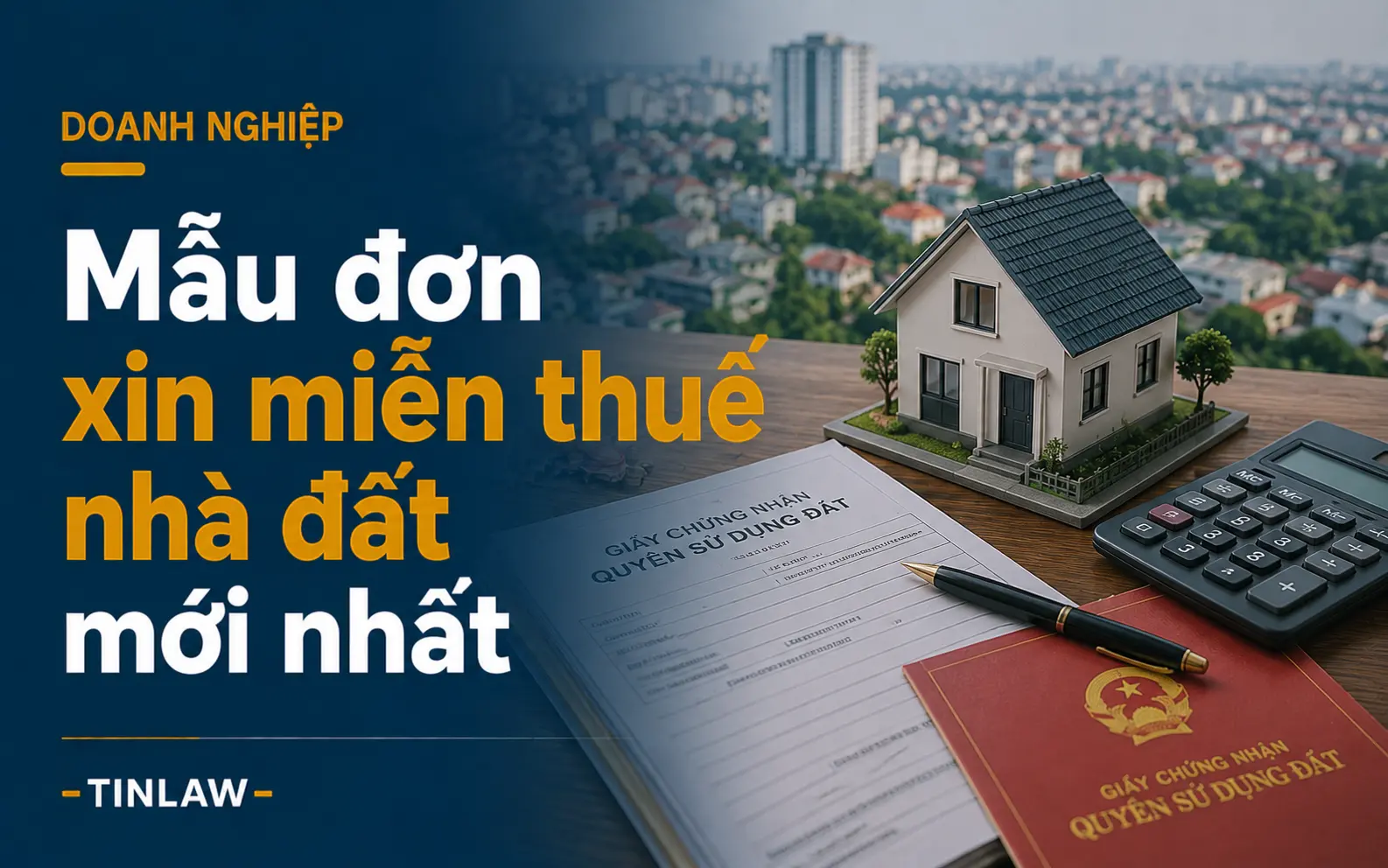 Mẫu đơn xin miễn thuế nhà đất mới nhất