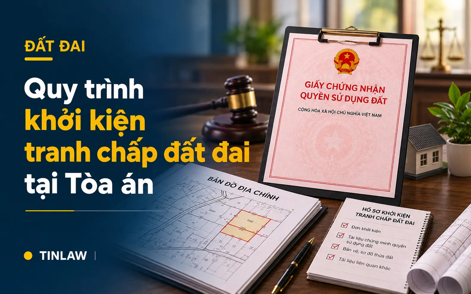 Quy trình khởi kiện tranh chấp đất đai tại Tòa án 2026