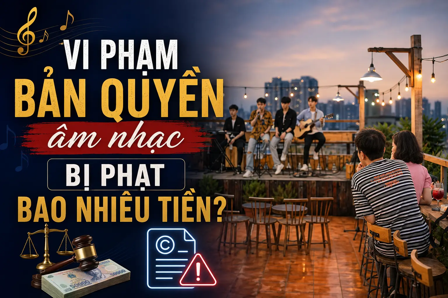 Vi phạm bản quyền âm nhạc bị phạt bao nhiêu tiền?