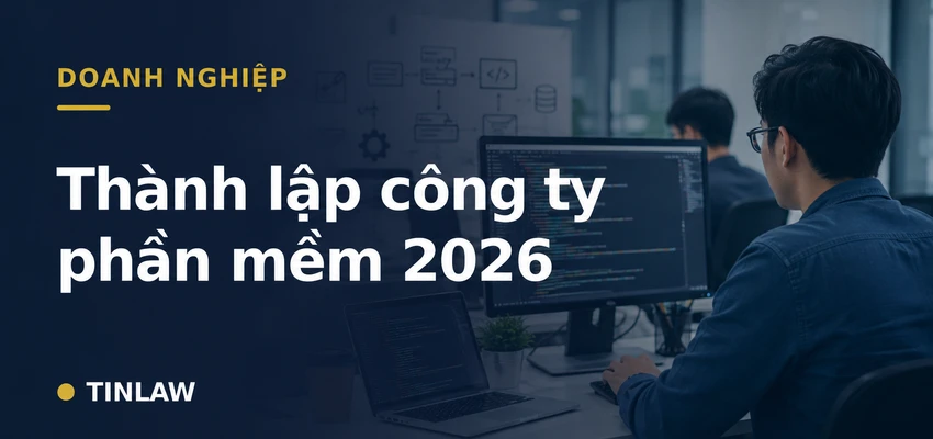 Thành lập công ty phần mềm 2026: Thủ tục & mã ngành
