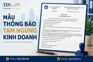 Mẫu thông báo tạm ngừng kinh doanh