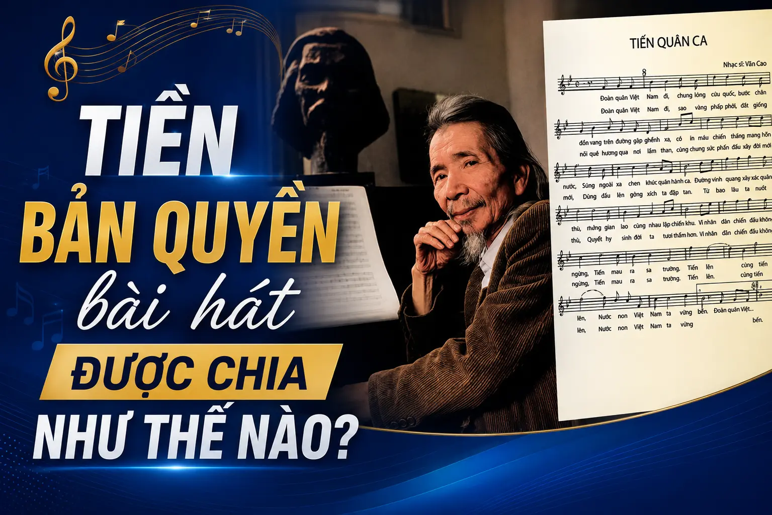 Tiền bản quyền bài hát được chia như thế nào?