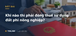 Khi nào phải đóng thuế phi nông nghiệp