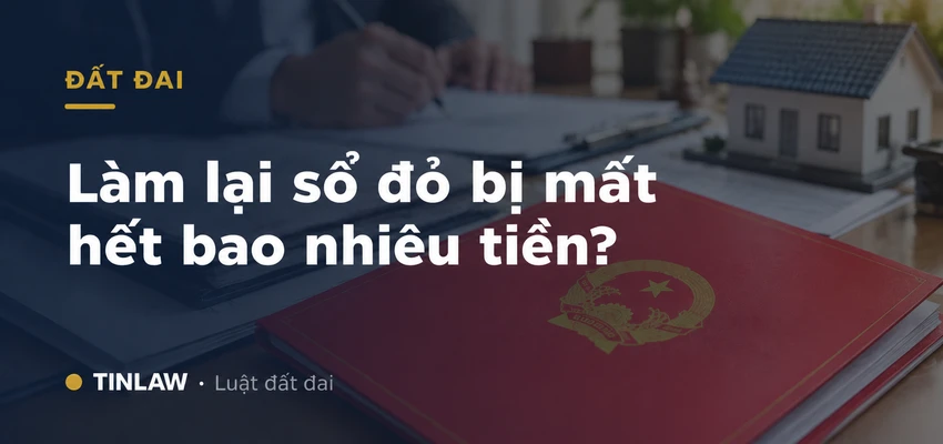 Làm lại sổ đỏ bị mất hết bao nhiêu tiền 2026?