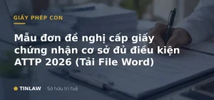 Mẫu đơn đề nghị cấp giấy chứng nhận cơ sở đủ điều kiện An toàn thực phẩm 2026