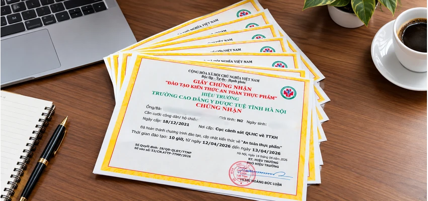 Tập huấn kiến thức về an toàn thực phẩm tại Hà Nội