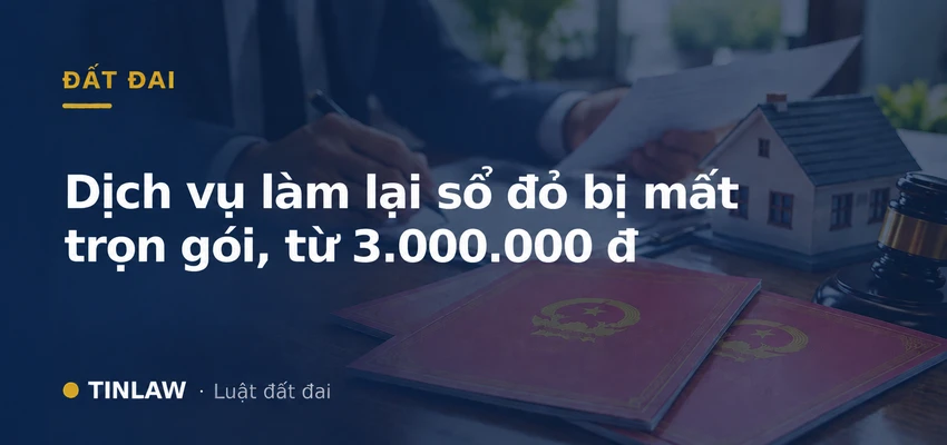 Dịch vụ làm lại sổ đỏ bị mất