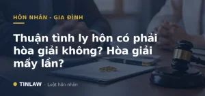 thuận tình ly hôn hòa giải mấy lần