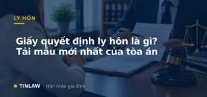 giấy quyết định ly hôn​