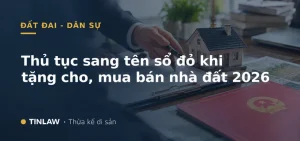 Thủ tục sang tên sổ đỏ